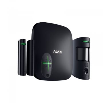 Ajax StarterKit Cam HDR Professional Wireless Alarm Kit 2G HDR Black GPRS/Ethernet – Code 156254.381.BL1