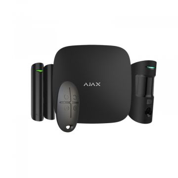 Ajax StarterKit Cam Plus HDR (8EU) ASP Professional Wireless Alarm Kit 4G HDR Black GPRS/Ethernet – Code 156256.382.BL1