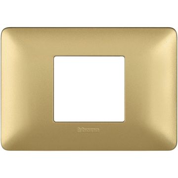 BTicino Matix AM4819MGL 2-module centered plate – gold color