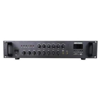 Hikvision DS-QAE0A120G1-VB6/EU 120W 6-Zone Analog PA Amplifier with Bluetooth, USB, Independent Volume Control and Rack Mounting