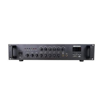 Hikvision DS-QAE0A240G1-VB6/EU 240W 6-Zone Analog PA Amplifier with Bluetooth, USB, Independent Volume Control and Rack Mount Installation