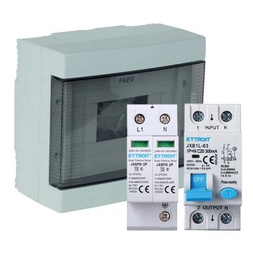 Single-phase AC field panel 3Kw light photovoltaic system control unit 8 modules Waterproof IP40