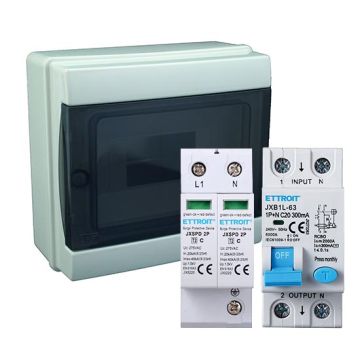 Single-phase AC field panel 3Kw light photovoltaic system control unit 8 modules Waterproof IP65