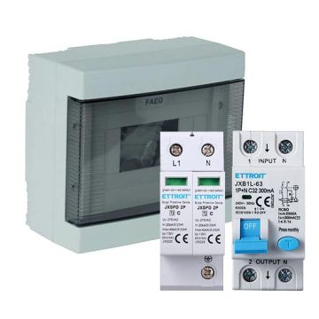Single phase AC field panel 6Kw light photovoltaic system control unit 8 modules Waterproof IP40