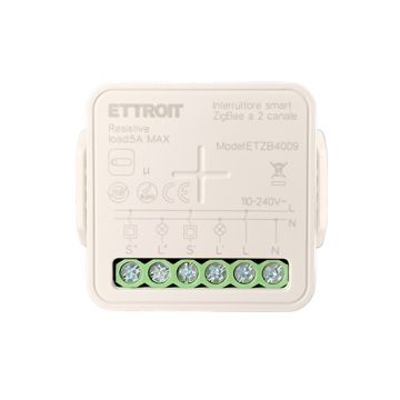 ETTROIT 2-Channel 10A Zigbee Smart Switch Micromodule Flush-Mounted ETZB4009