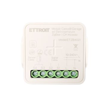ETTROIT 1-Channel Zigbee Smart Micromodule for Garage Gates and Flush-Mounted Locks ETZB4021