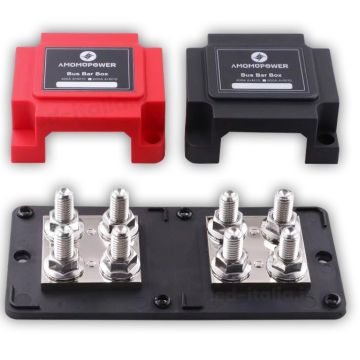 V-TAC Bus bar 12-48V DC With 8* M10 terminals for parallel storage batteries max 400A - 23789