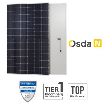 Photovoltaic panel set 7.2kW OSDA SOLAR 480W Mono Solar Panel 1903 x 1134 x 30 mm TIER 1 pallet 15 panels