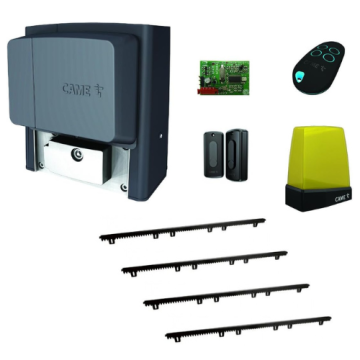 CAME Sliding gate automation kit 800KG 230V + 4M Nylon rack (ex BX-78) U2313-GCGN
