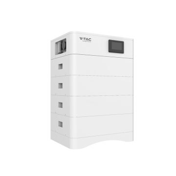 V-TAC Battery Kit 20kWh HIGH VOLTAGE (4*5.12kWh) Stackable Storage Batteries Integrated BMS 204.8V, IP65, CEI 0-21 - 120024