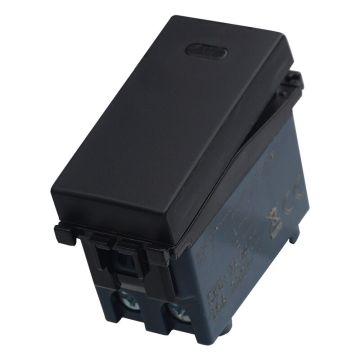 ETTROIT Single-pole switch 1P 16A black color compatible with Vimar Arke VA0401