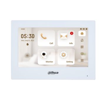 Dahua VTH2621GW-P 7" IP Video Indoor Intercom Monitor with Touch Screen Standard PoE